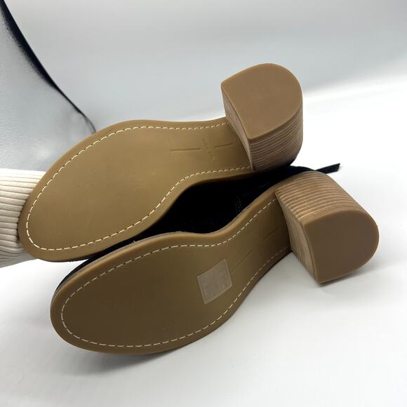 DV DOLCE VITA LANIE BOOTIE NWOB Size 8 Black Suede - Picture 5 of 6